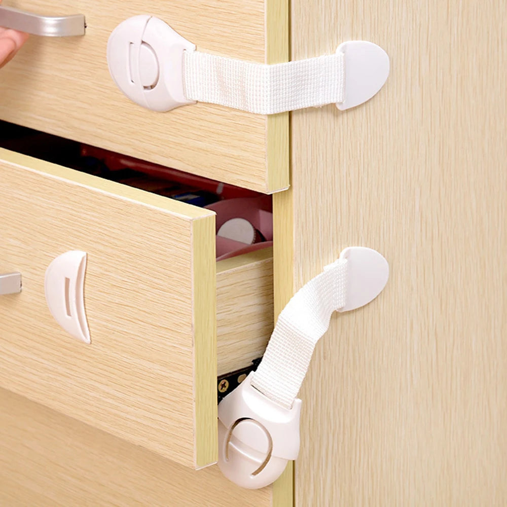 Baby Safety Locks - 10 Pack|Childproof your home in 10 minutes - no Drilling needed!